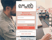 Tablet Screenshot of emweb.espace-eleves.com